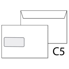 Slika izdelka: Kuverta C5 80g TRAK 162x229 mm, levo okno / 1000 kos