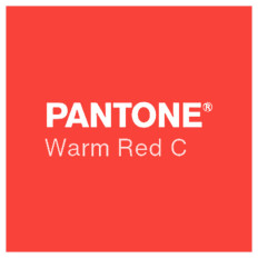 Slika izdelka: Barva Sun Chemical Pantone WARM RED / 1 kg